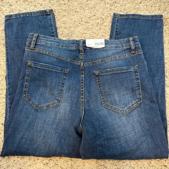 Ella Moss Dark Blue Straight Jeans - Picture 4 of 10